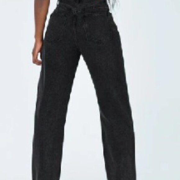 PRINCESS POLLY HOLLY ASYMMETRIC STAIGHT LEG JEAN - USA SIZE 2 NWT - Picture 2 of 2